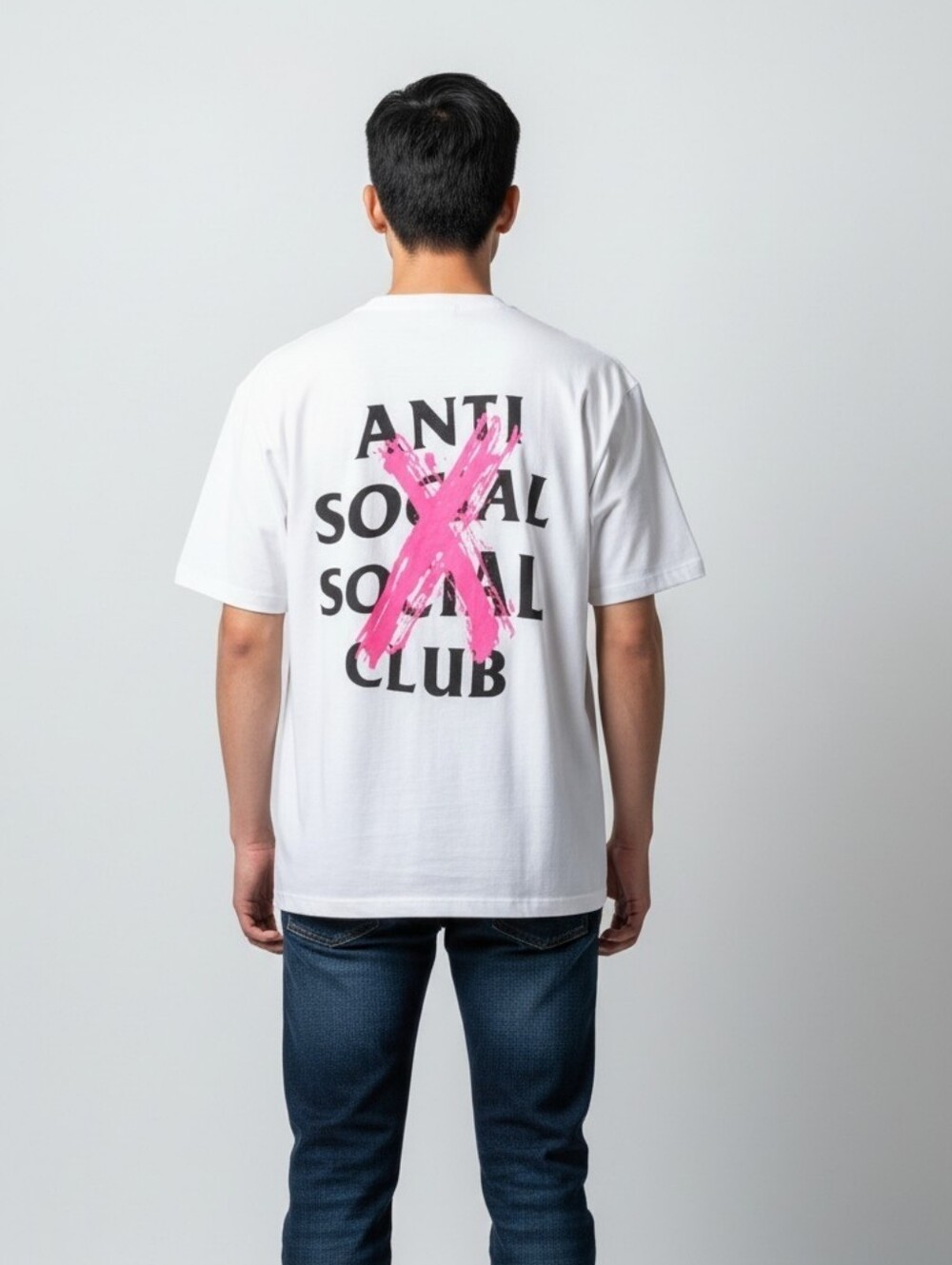 Anti Social Social Club White Graphic Tee Short Sleeve Men's T-shirt Size XL - Picture 1 of 5